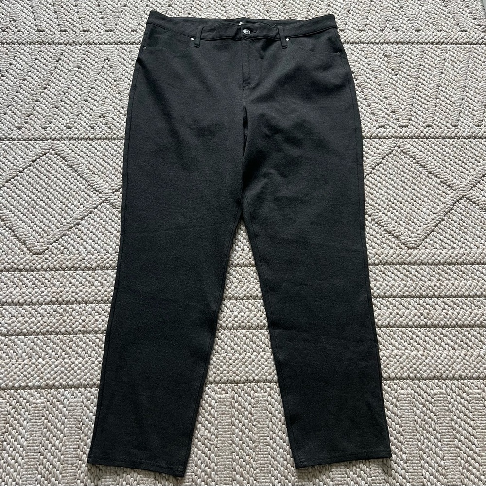 CHICO’S Women’s PANTS 3R 18R Gray Stretch NWOT